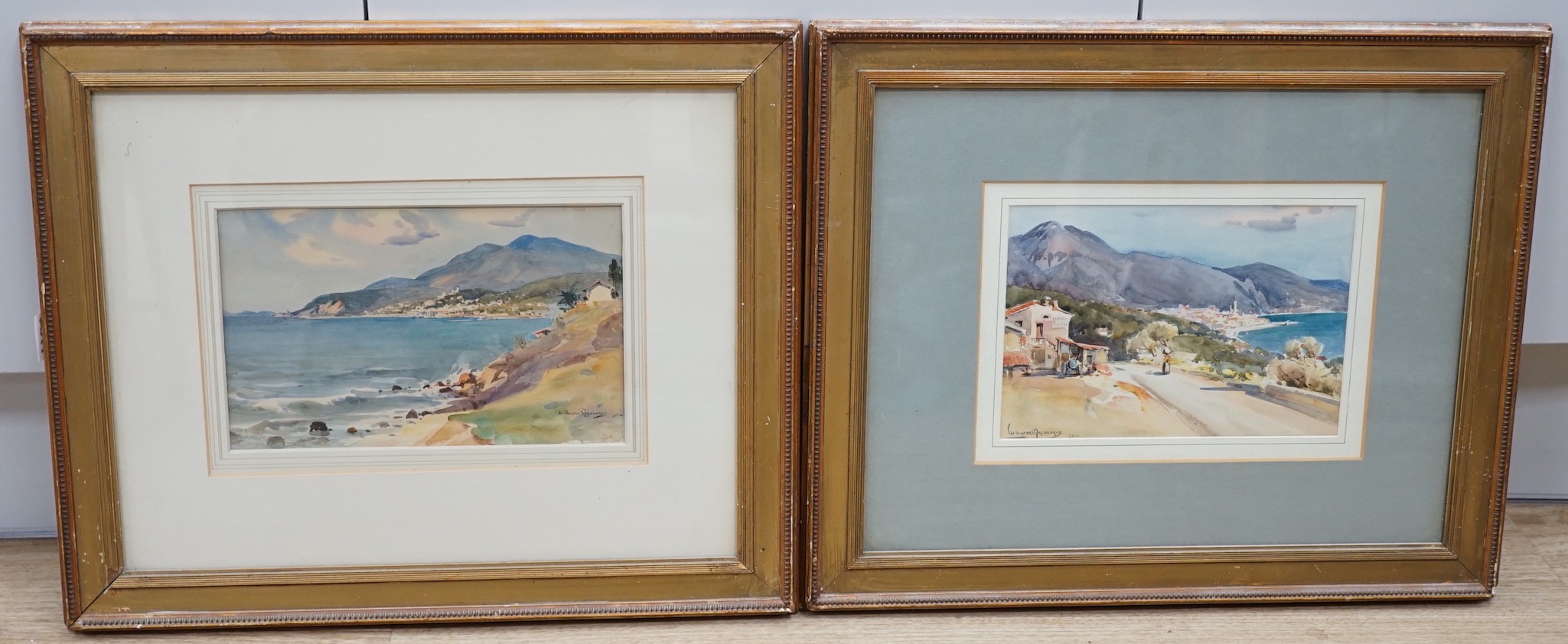 William Alister MacDonald (1861-1948), pair of watercolours, French coastal landscapes, signed and dated 1902, 16 x 26cm